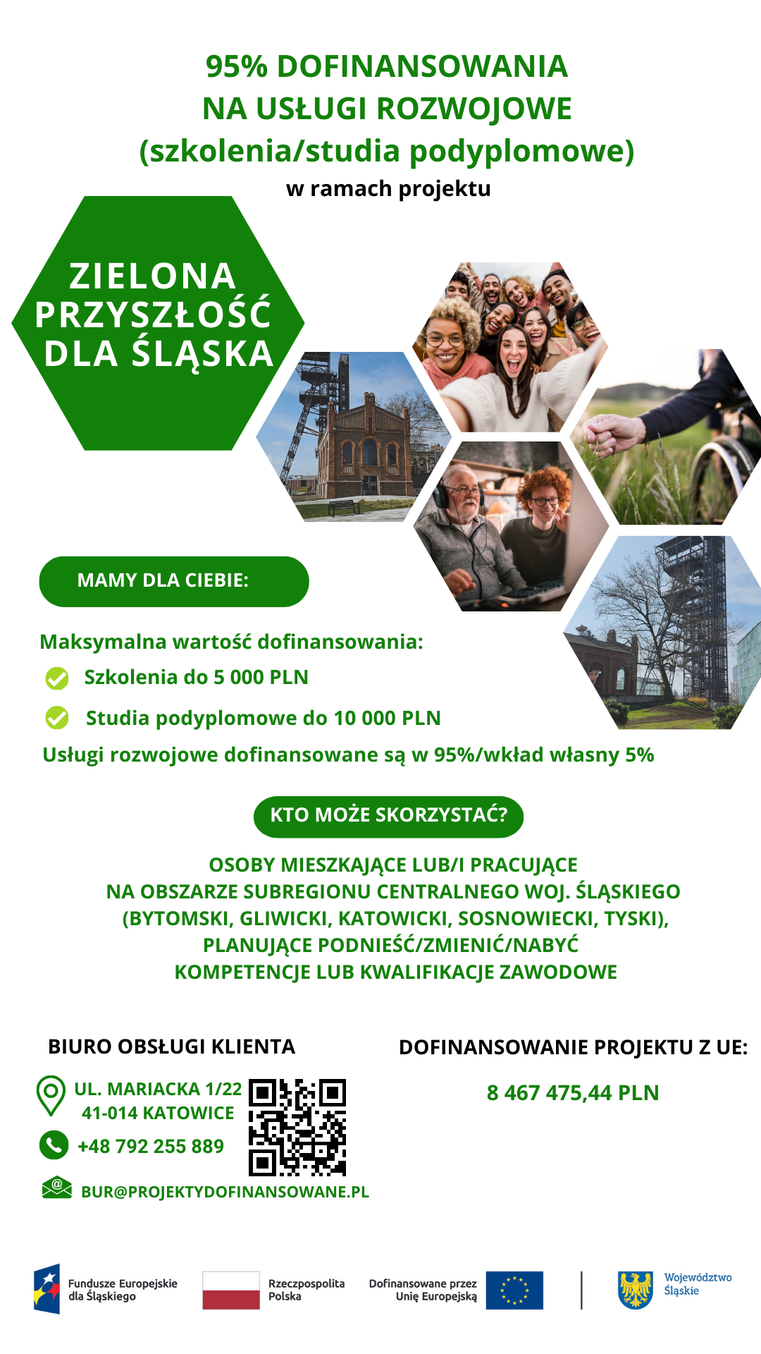 Plakat informujący o projekcie.