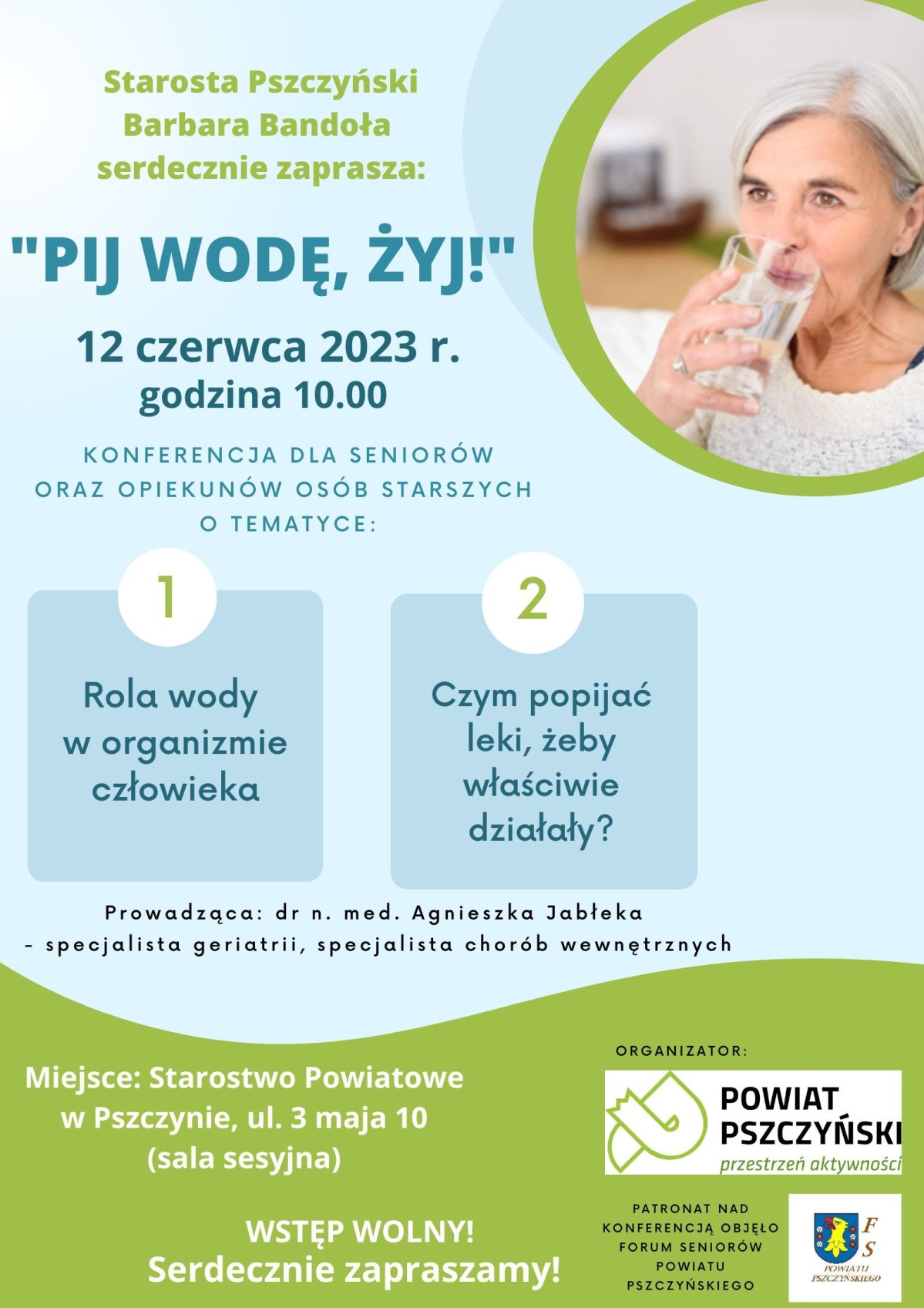 Plakat informujący o konferencji, treść w tekście.