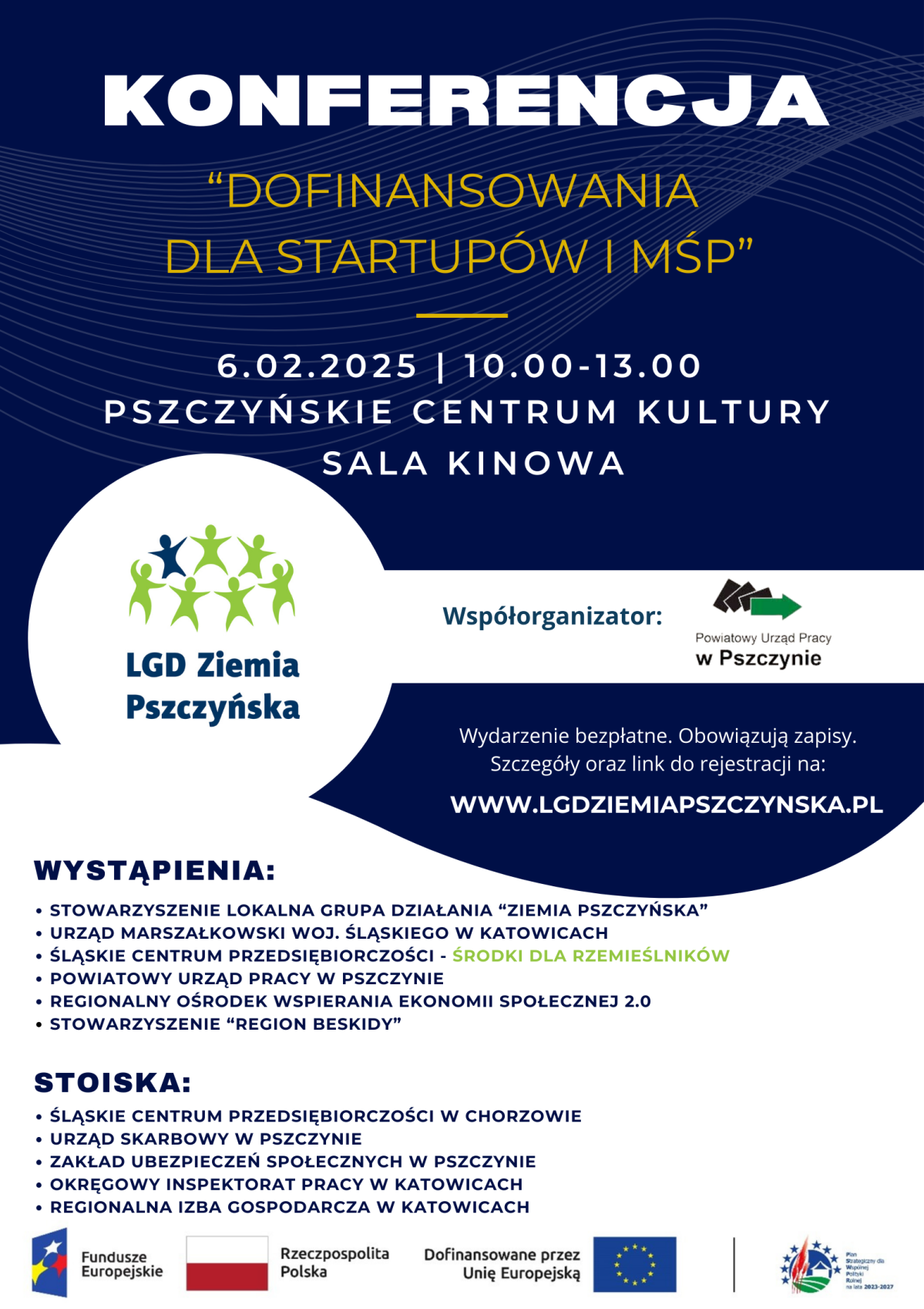 Plakat z programem konferencji, treść w tekście.
