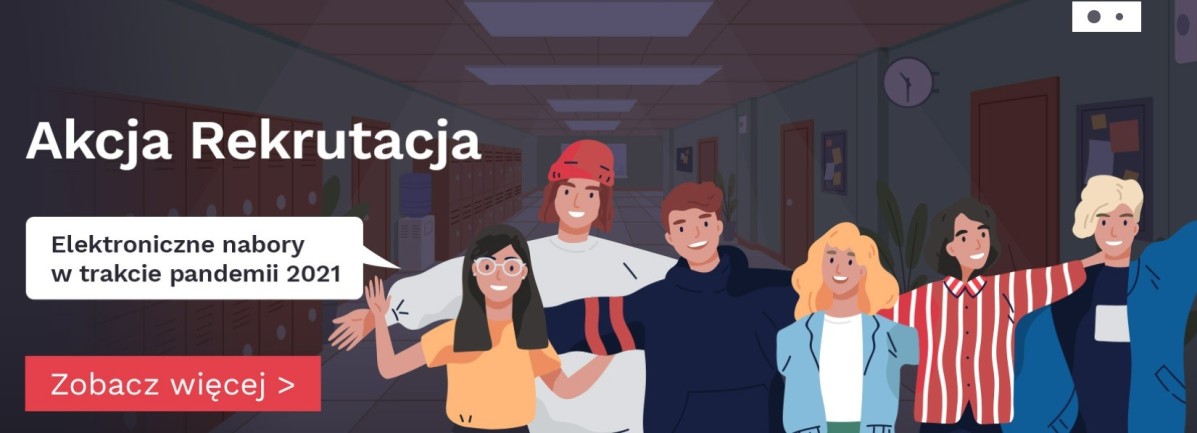 Plakat informujący o wydarzeniu. Ikony młodych ludzi trzymających się za barki.