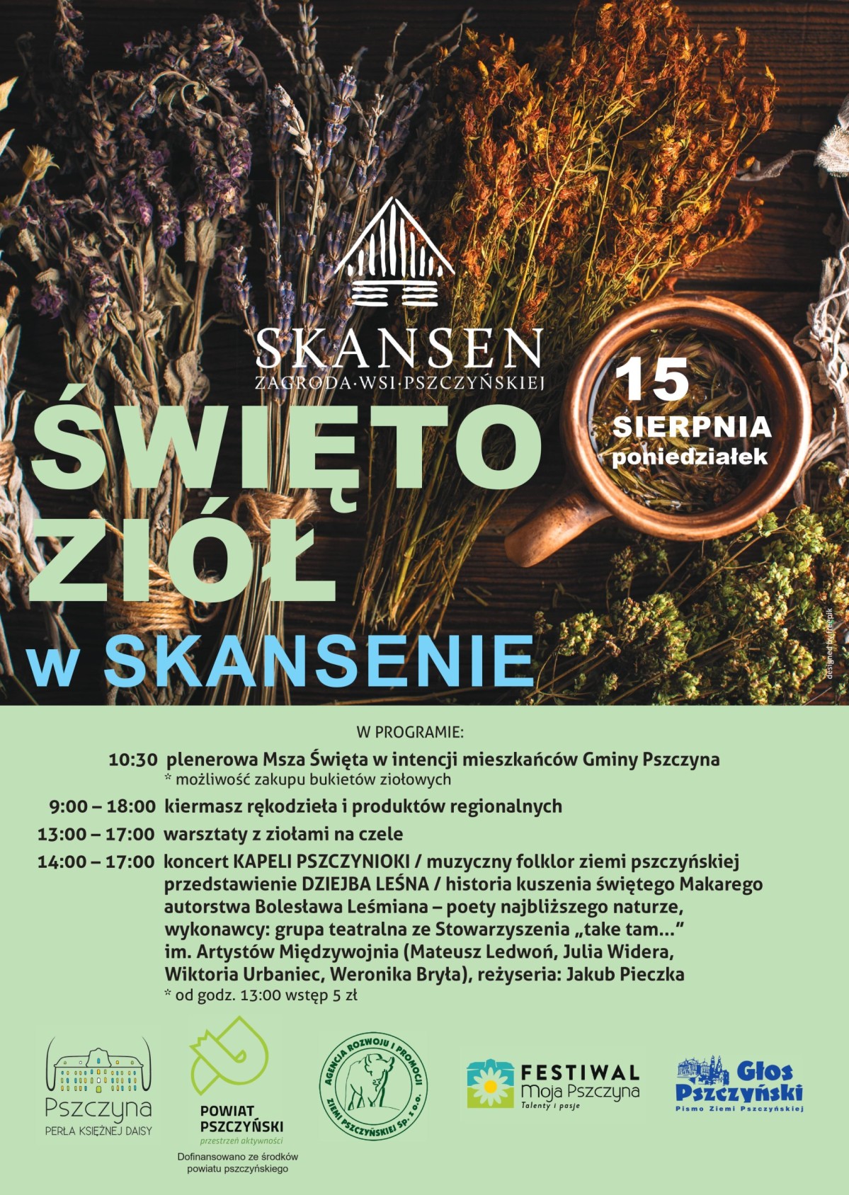 Plakat przedstawiający program wydarzenia - opisany w tekście.