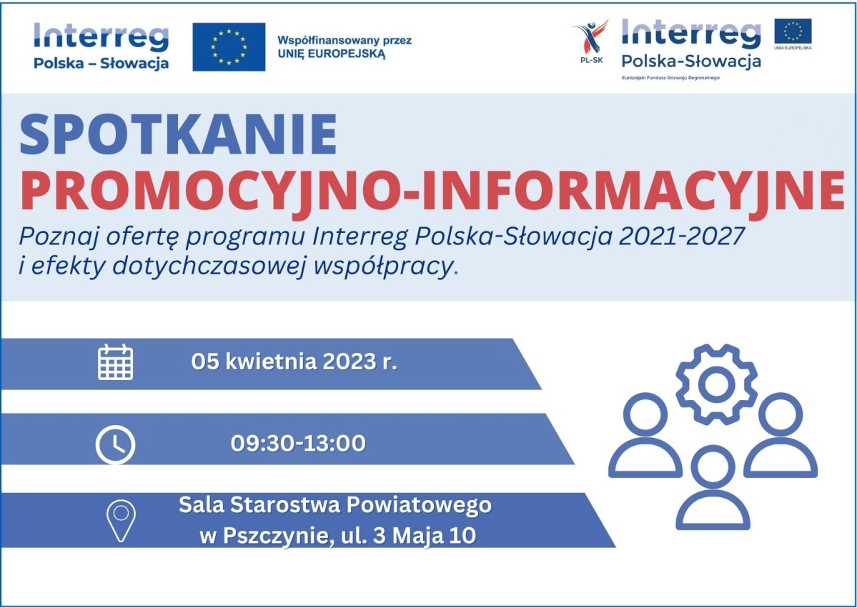 Plakat z informacją o miejscu spotkania i terminie.