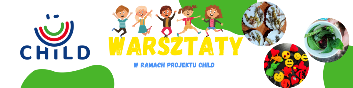 Plakat z logo warsztatów.