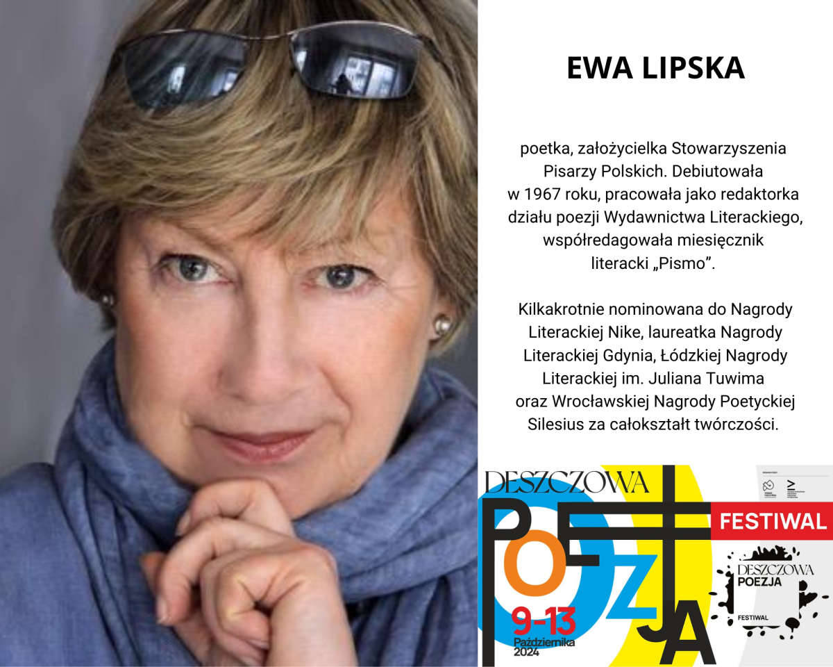 Zdjęcie poetki z opisem dostępnym w tekście.