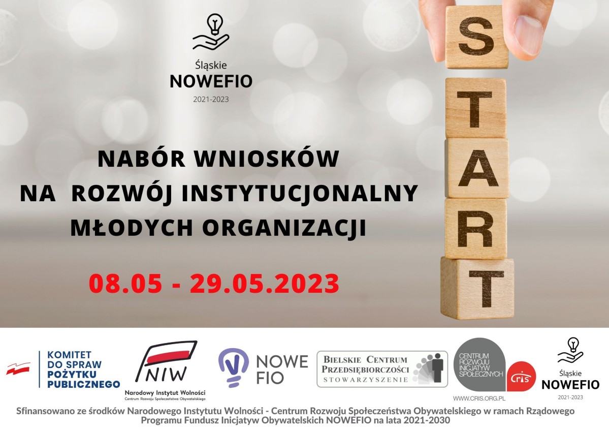 Baner z informacjami o konkursie grantowym zawartmi w tekście
