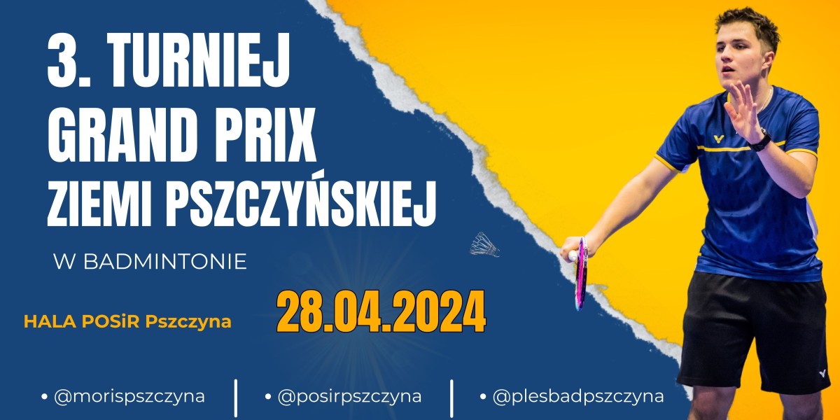 Baner informujący o turnieju.