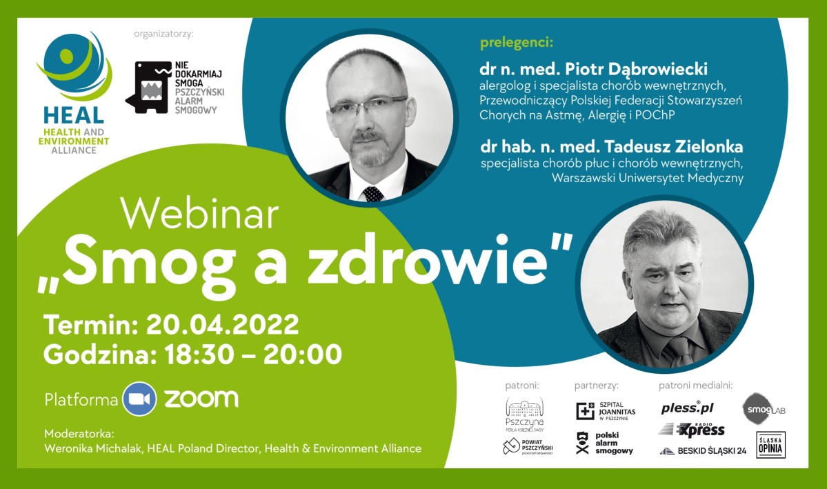 Grafika z informacjami o webinarze