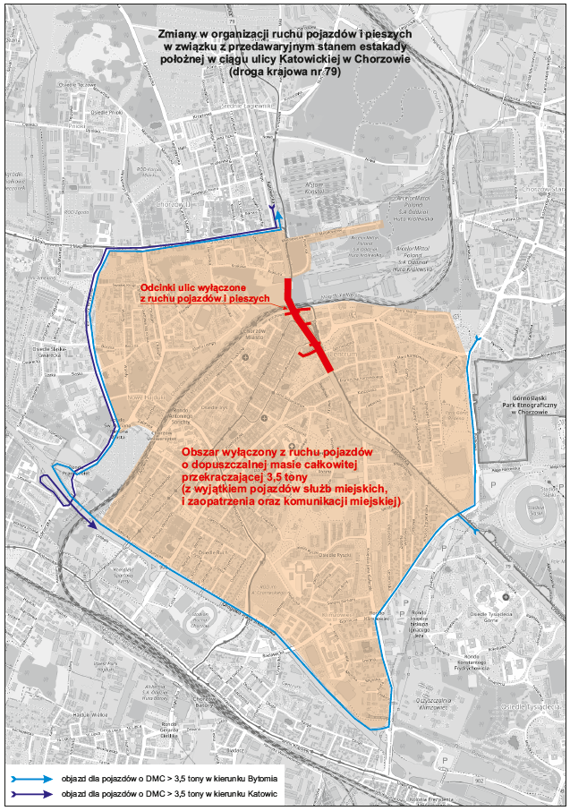 mapa z zaznaczonym na pomarańczowo obszarem