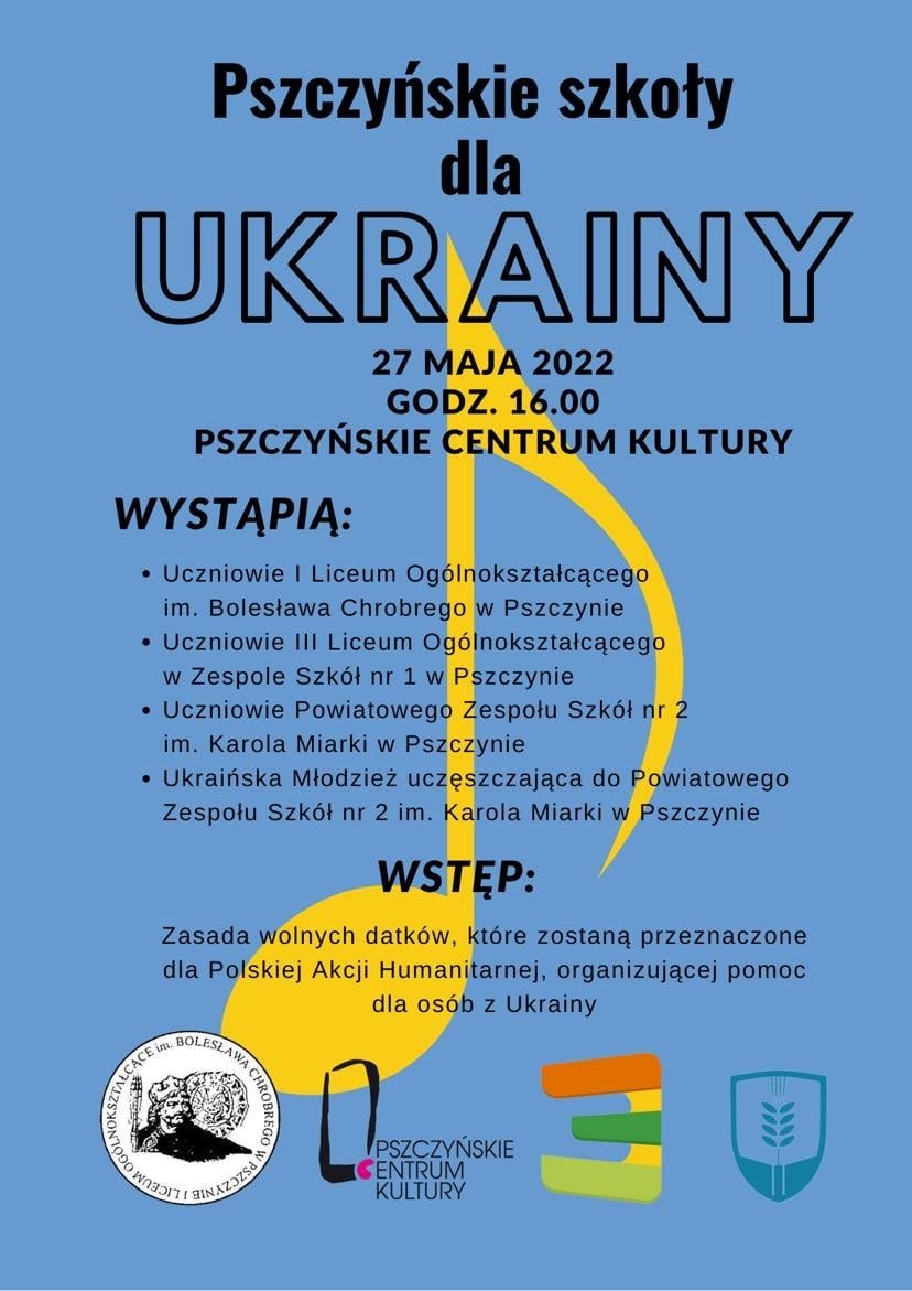 Plakat informujący o koncercie.