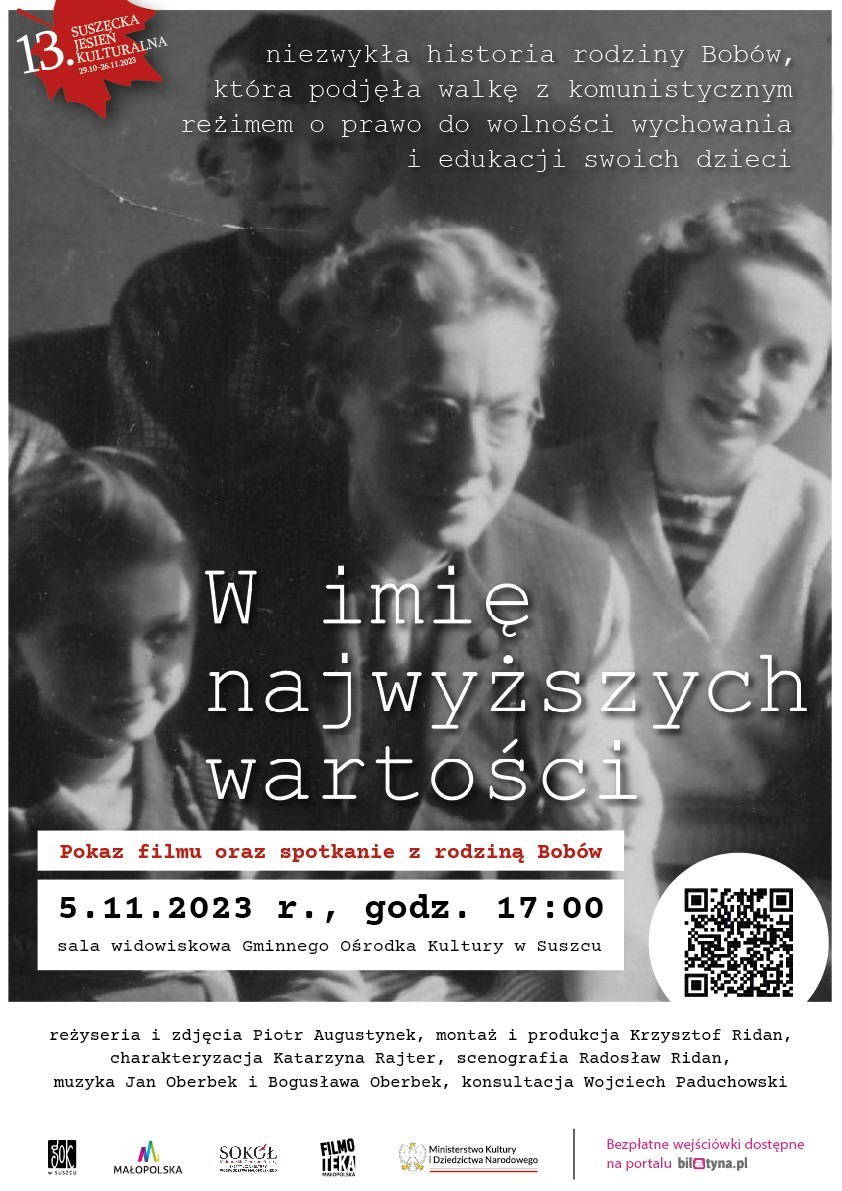 Plakat informujący o wydarzeniu. Treść w teście.