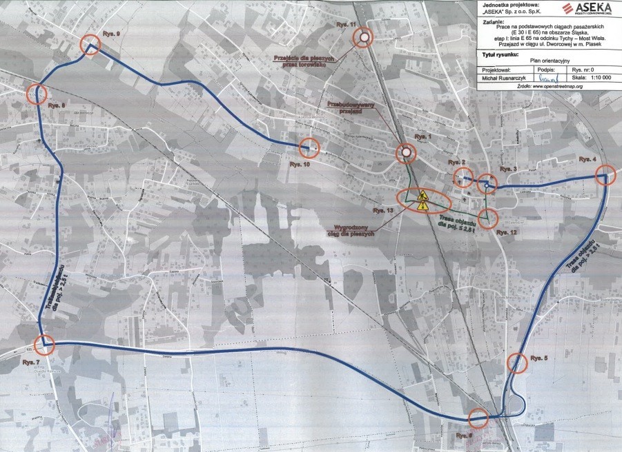 Mapa objazdu