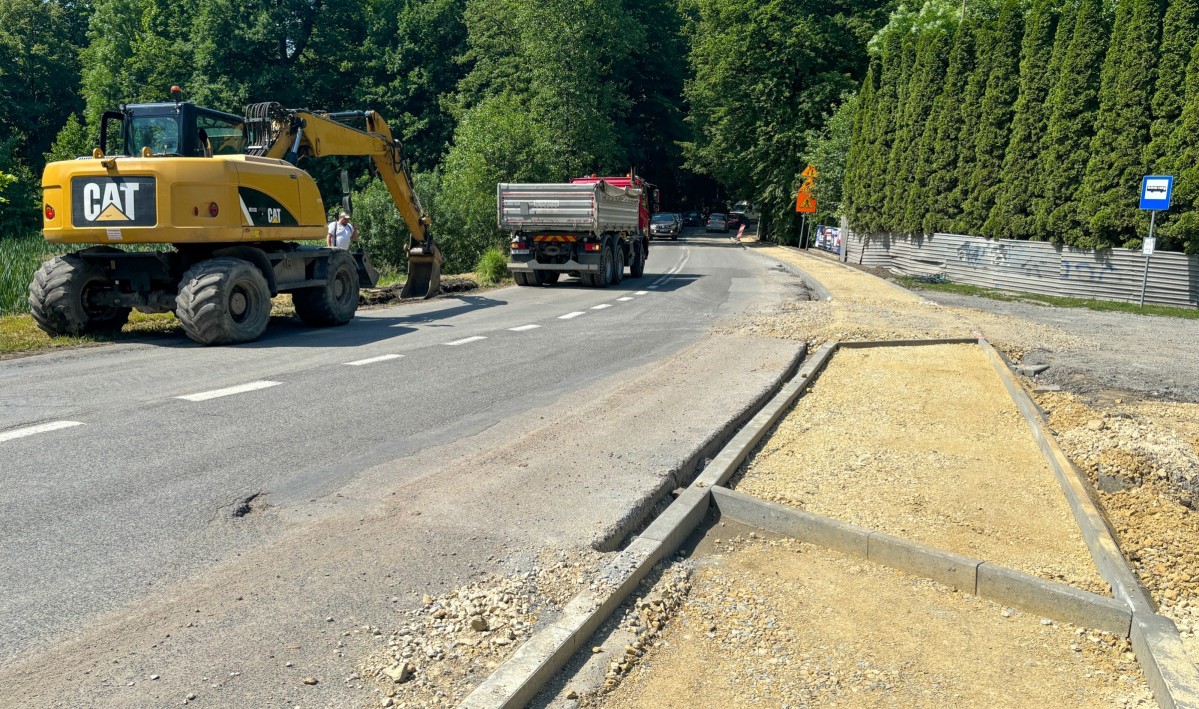 Remont nawierzchni ul. Chopina w Pszczynie