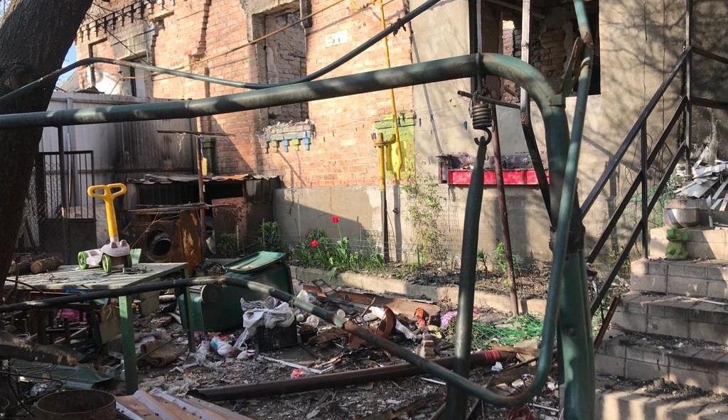 Budynki zbombardowane w Ukrainie