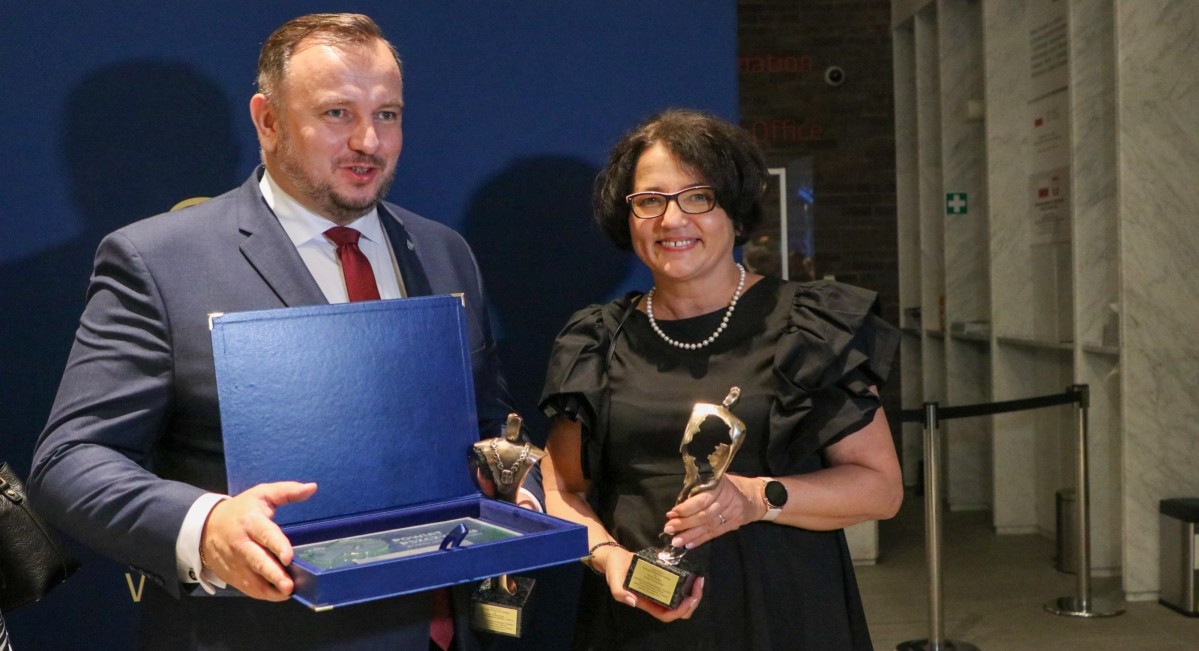 Starosta Barbara Bandoła i marszałek Jakub Chełstowski