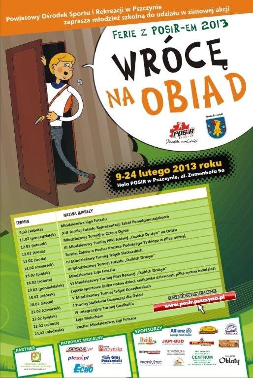 Ferie z POSiRem 2013 - plakat