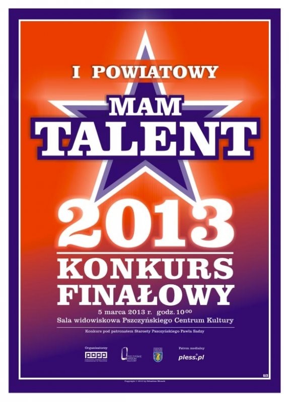 I Powiatowy Mam Talent - plakat