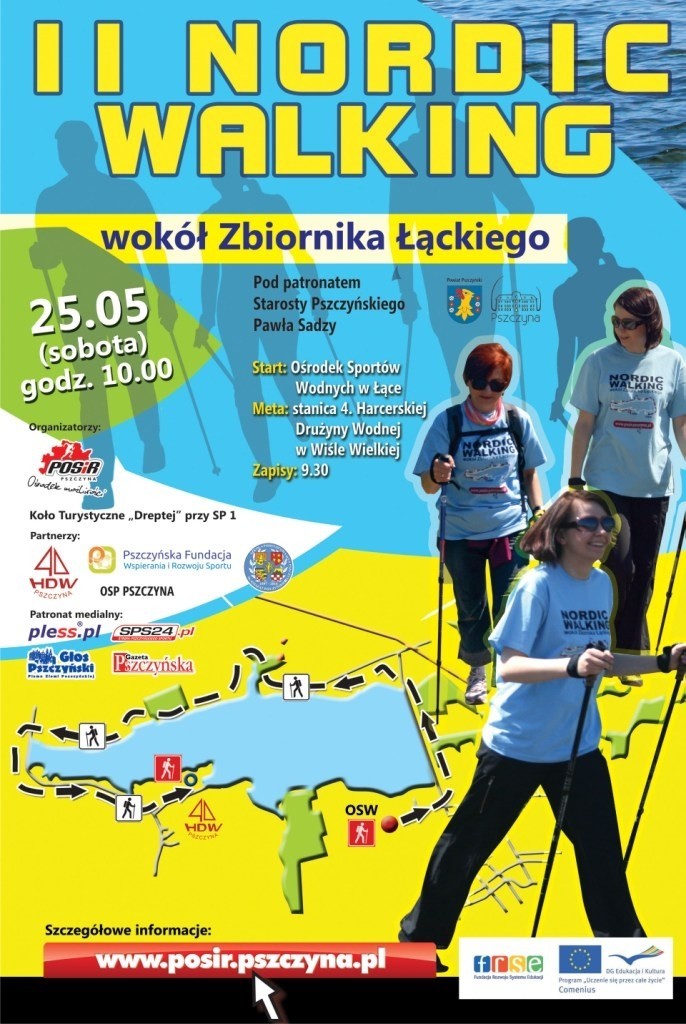 II Nordic Walking wokół Zbiornika Łąckiego