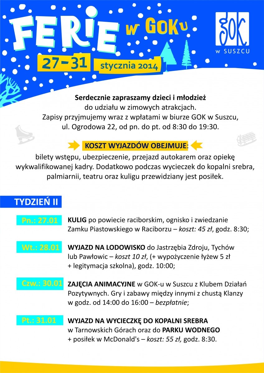 ferie 2 tydzień