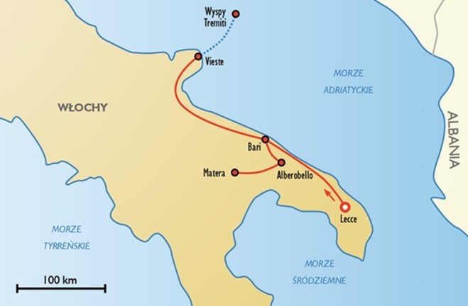 Lecce mapa