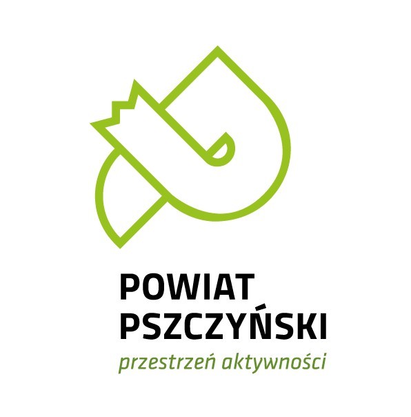 Powiat Pszczyński logo wersja podstawowa z hasłem