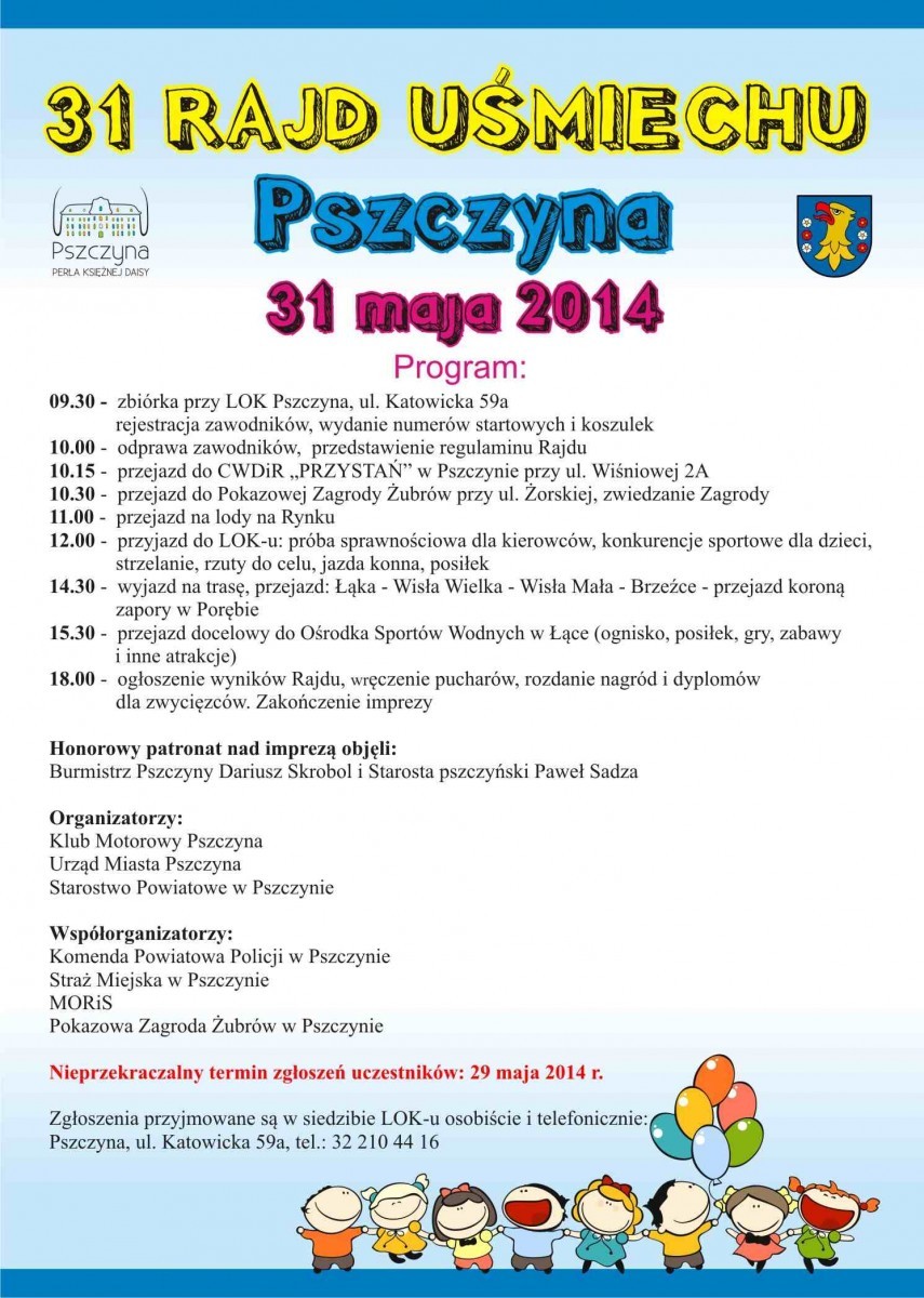Rajd Uśmiechu 2014 - plakat