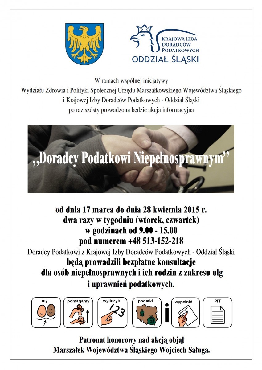 Doradcy Podatkowi Niepełnosprawnym - plakat