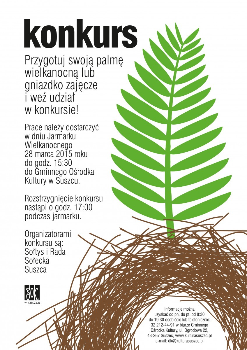 Konkurs na gniazdko zajęcze i palmę wielkanocną