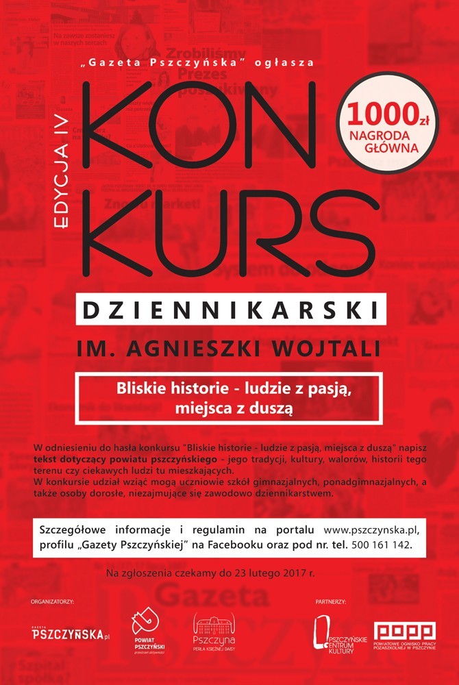plakat - konkurs A. Wojtali