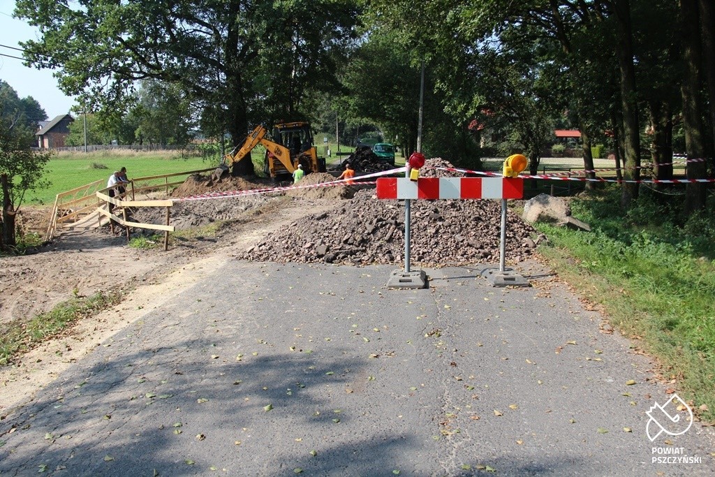 ul. Topolowa w Miedźnej, przepust