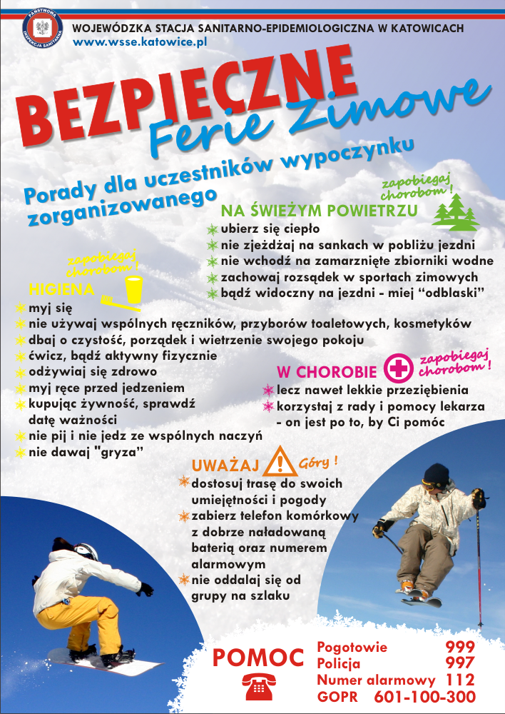 bezpieczne ferie 2017