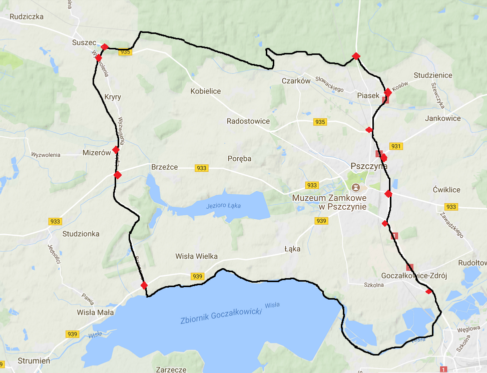 Mapa zgnilec pszczeli