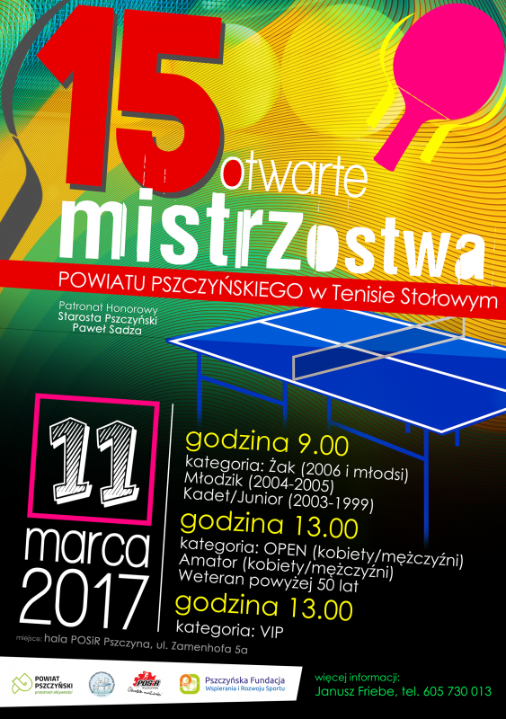 Mistrzostwa tenis stołowy