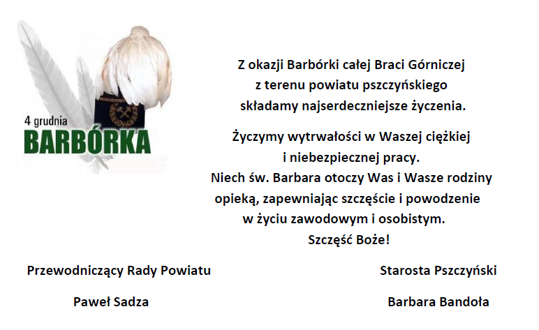 życzenia z okazji Barbórki