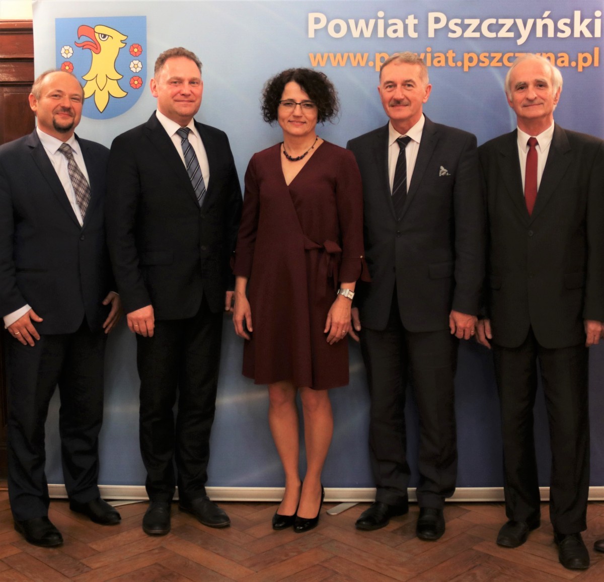 Zarząd Powiatu Pszczyńskiego kadencji 2018-20 tworzy pięć osób - czterech mężczyzn i kobieta.