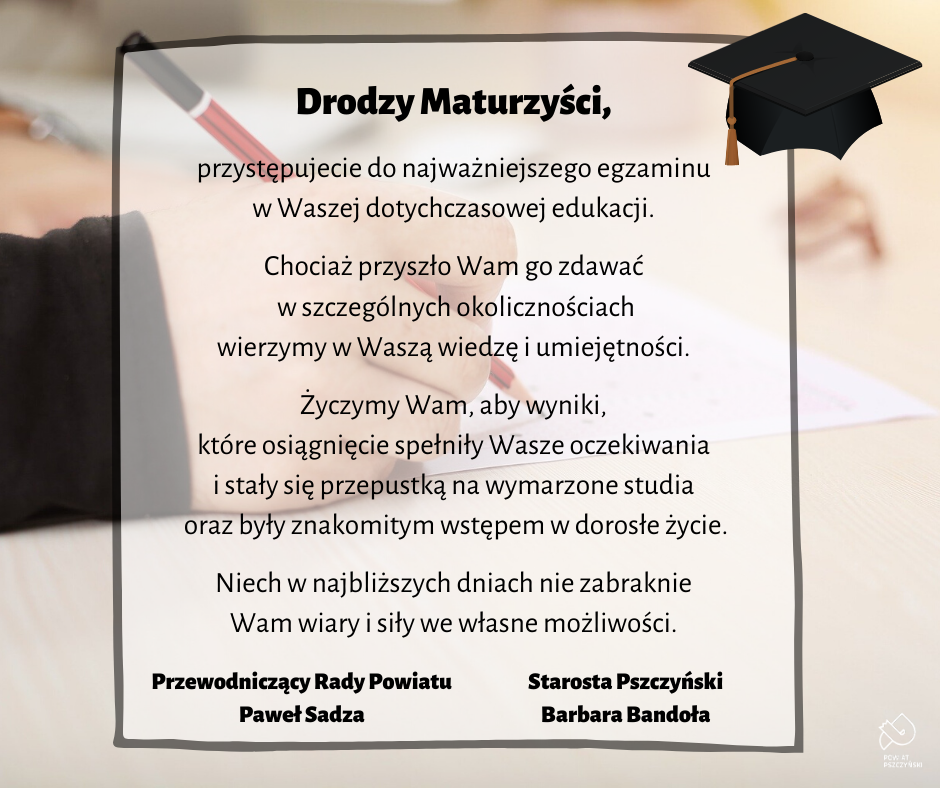 życzenia dla maturzystów