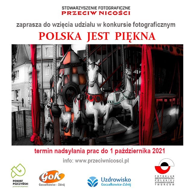 Grafika informująca o konkursie fotograficznym.