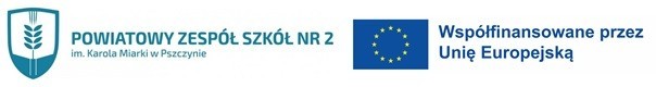 Loga PZS nr 2 oraz Unii Europejskiej