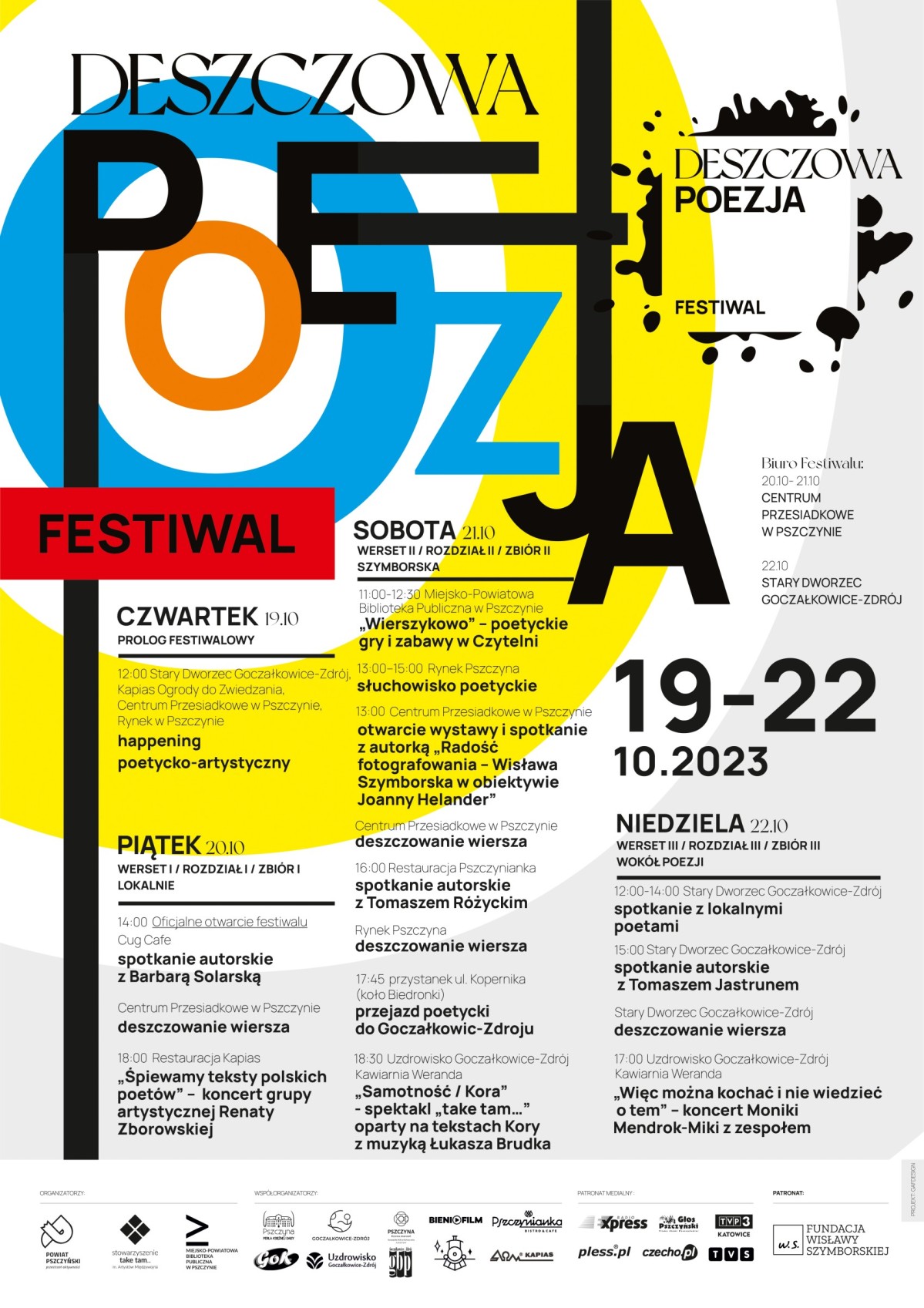 plakat z treścią programu zamieszczoną poniżej