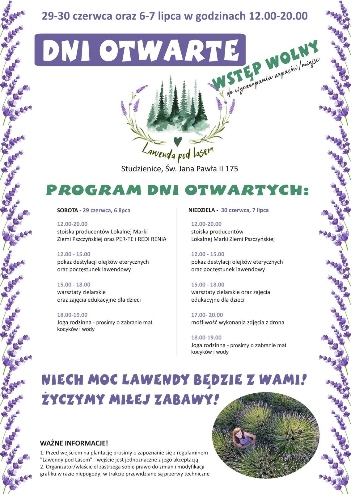 Plakat ze szczegółami o wydarzeniu