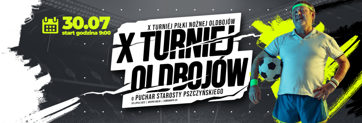 Grafika z piłkarzem i nazwą turnieju. Informacje w tekście.